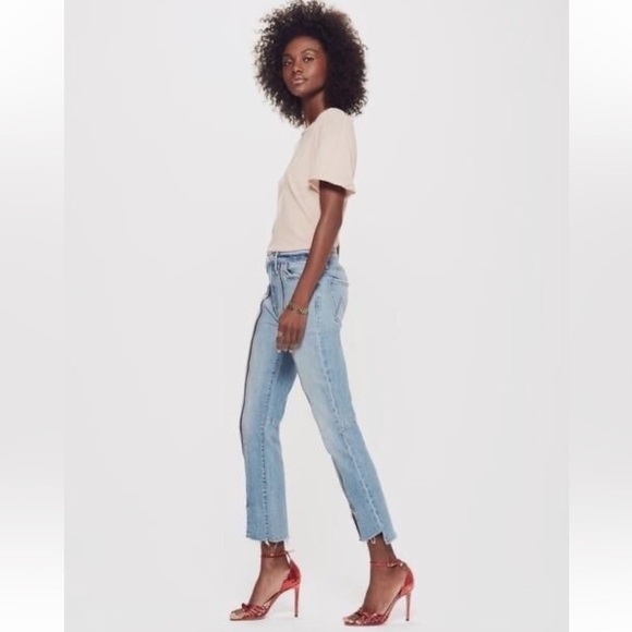 MOTHER SUPERIOR High Waisted Rascal Zip Step Fray Jean Misbeliever | Size 25 - Picture 8 of 13